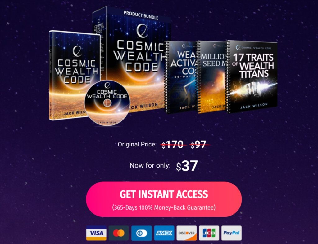 Cosmic Wealth Code pricing